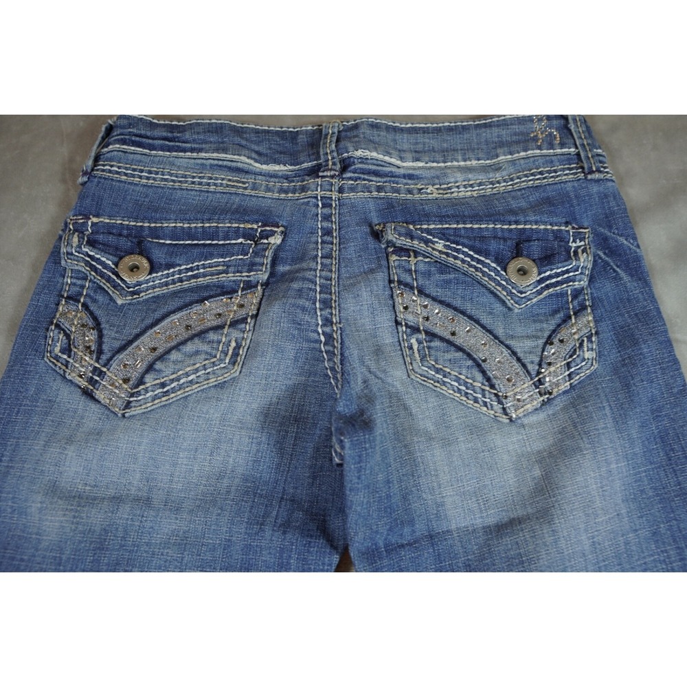 Hydraulic Bailey‎ Super Skinny Womens Jeans Size 5/6 Blue Stretch Distress 99678